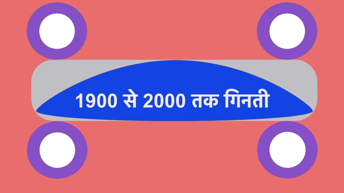 1900 से 2000 तक गिनती हिंदी में | 1900 Se 2000 tak Ginti Hindi mein
