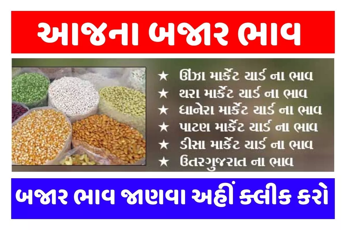 આજના બજાર ભાવ 2023 । Today Bajar Bhav